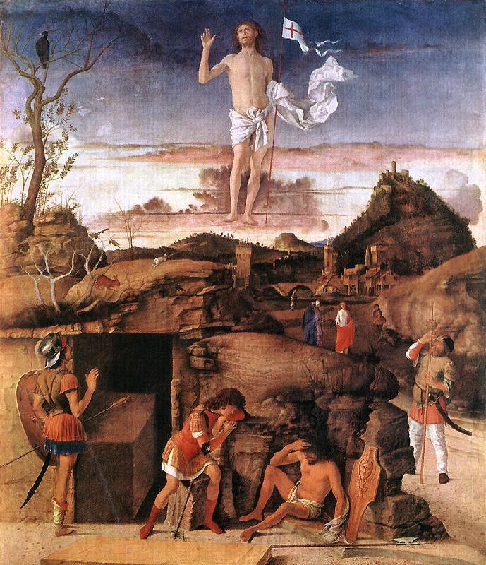 BELLINI, Giovanni Resurrection of Christ 668 Germany oil painting art